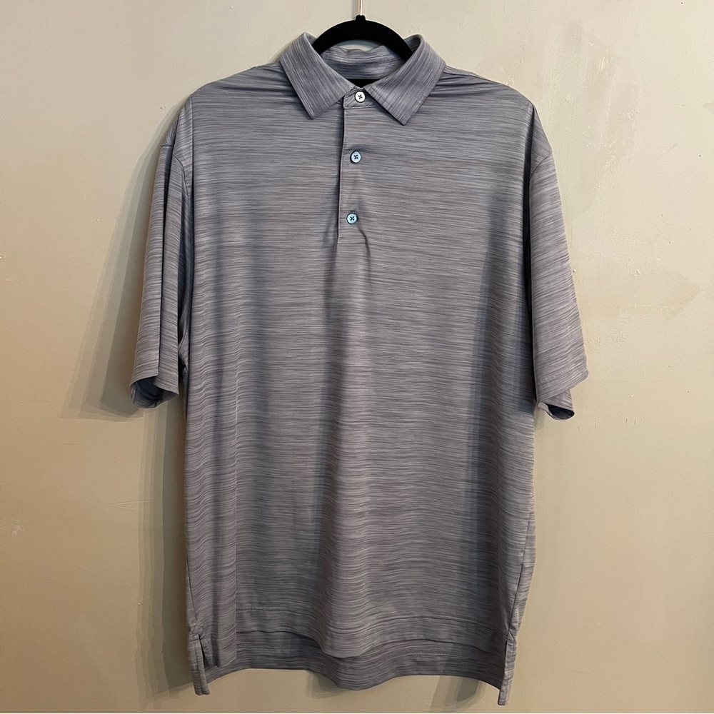 FootJoy Jacquard Wave Performance Golf Polo Platinum Size L